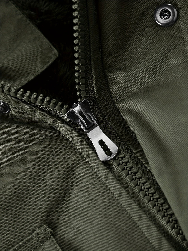 Hudson | Rugged Mid-Length Hooded Jacket