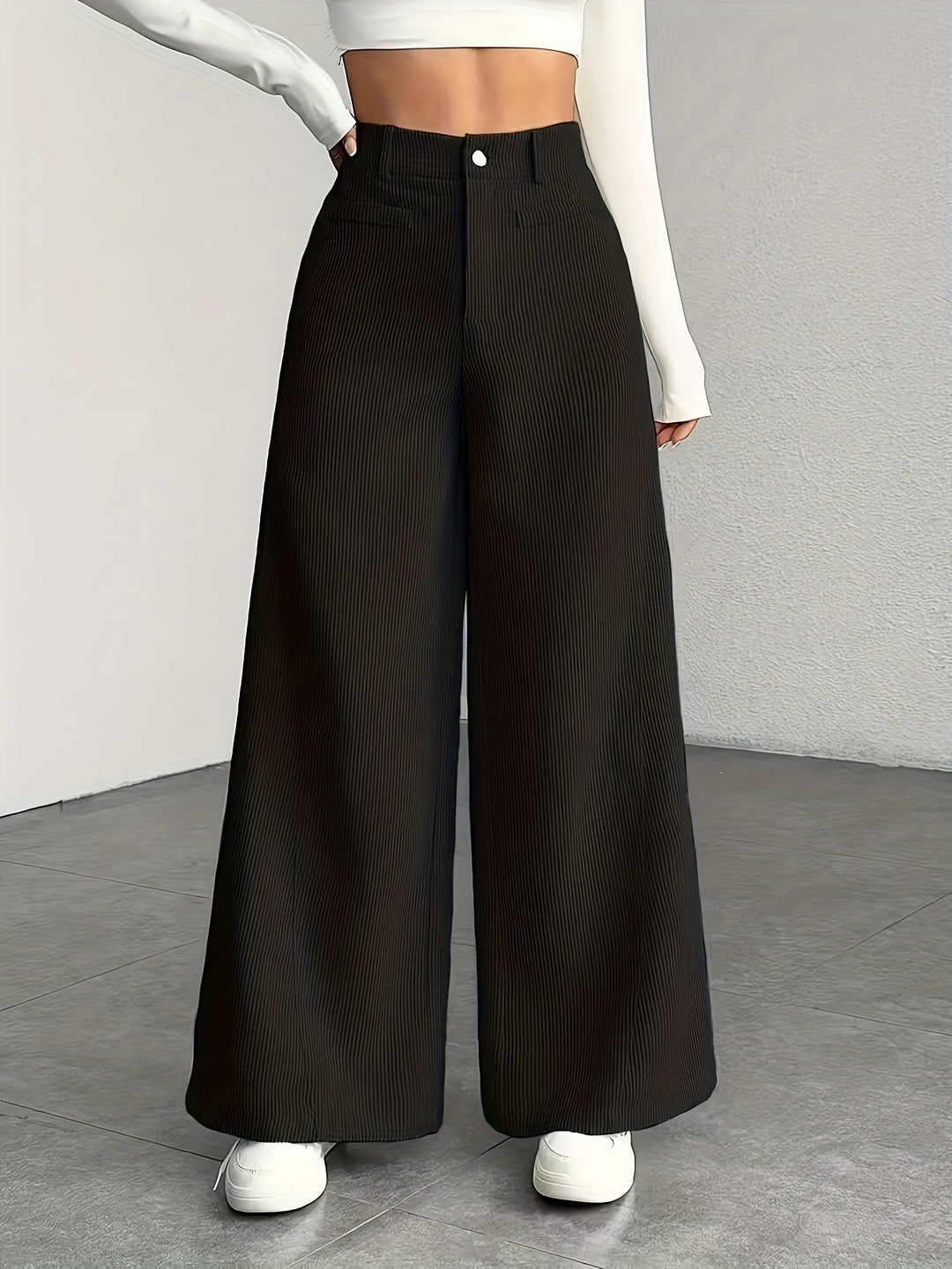 Kimberly | High-Waisted Wide-Leg Trousers