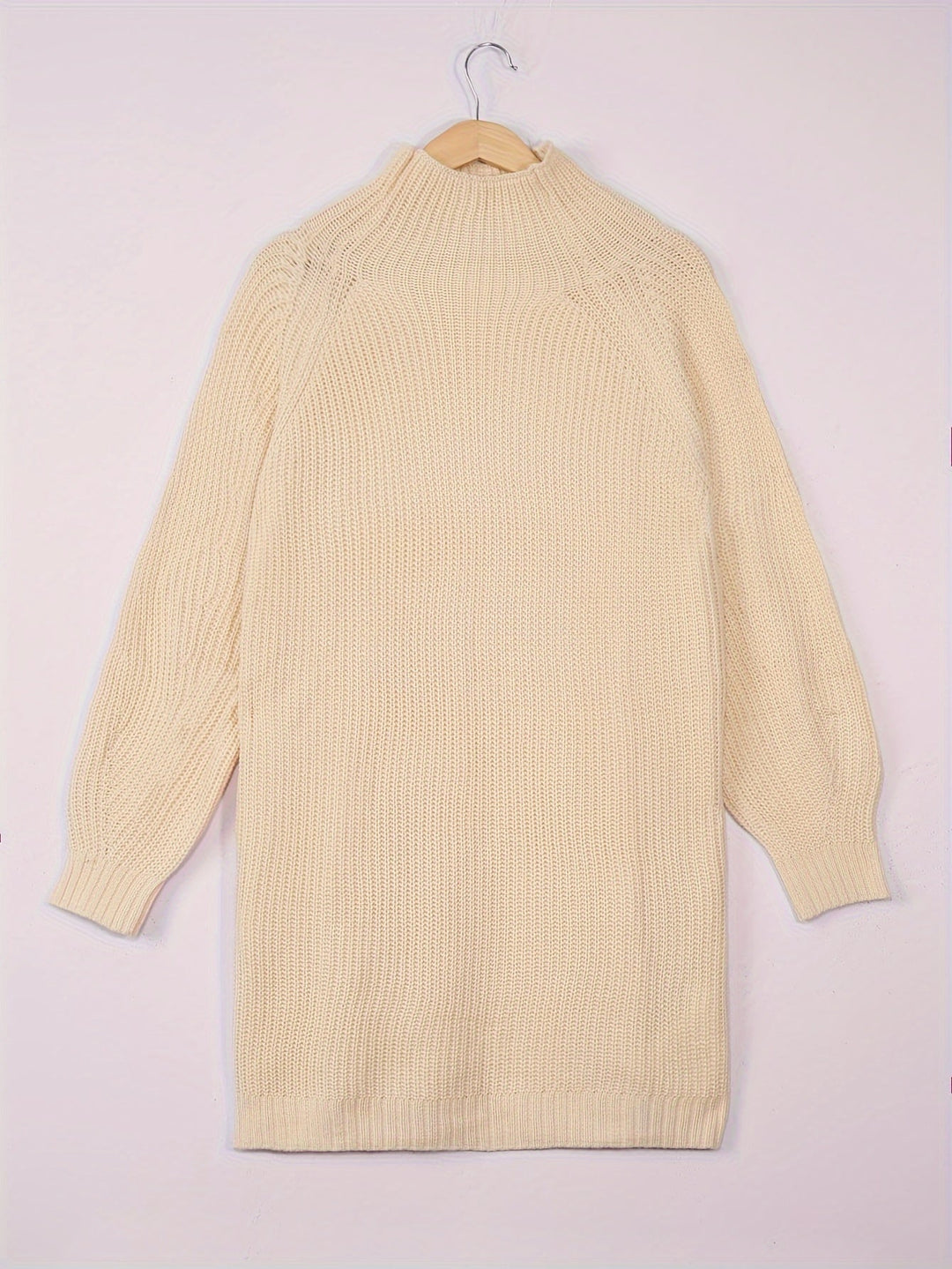 Iris | Relaxed Half-Turtleneck Sweater Dress