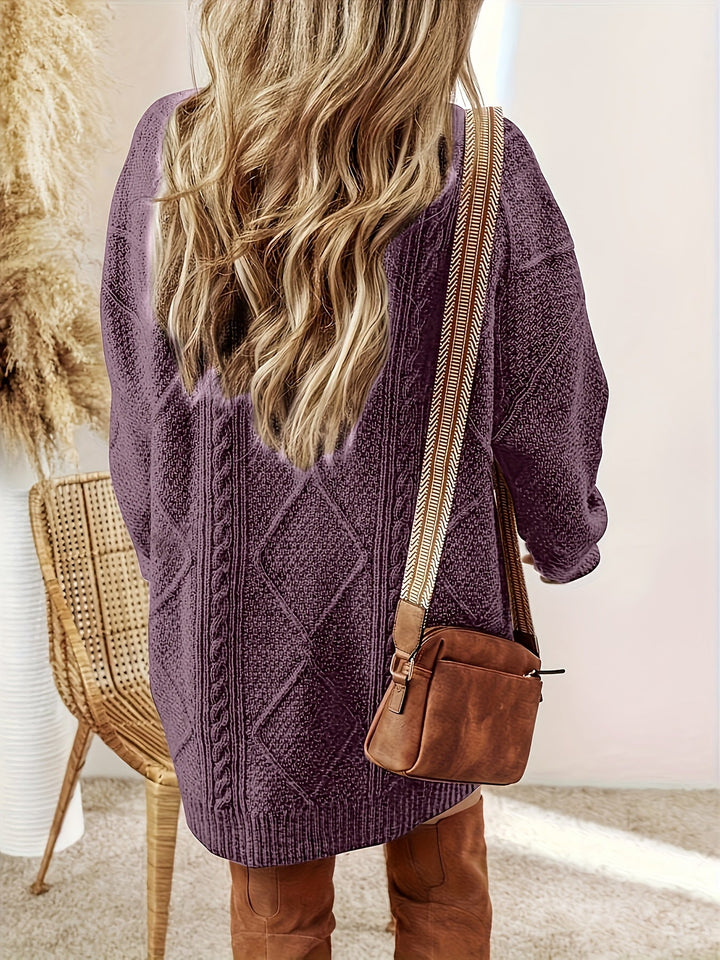 Tabitha | Cable-Knit Sweater Dress