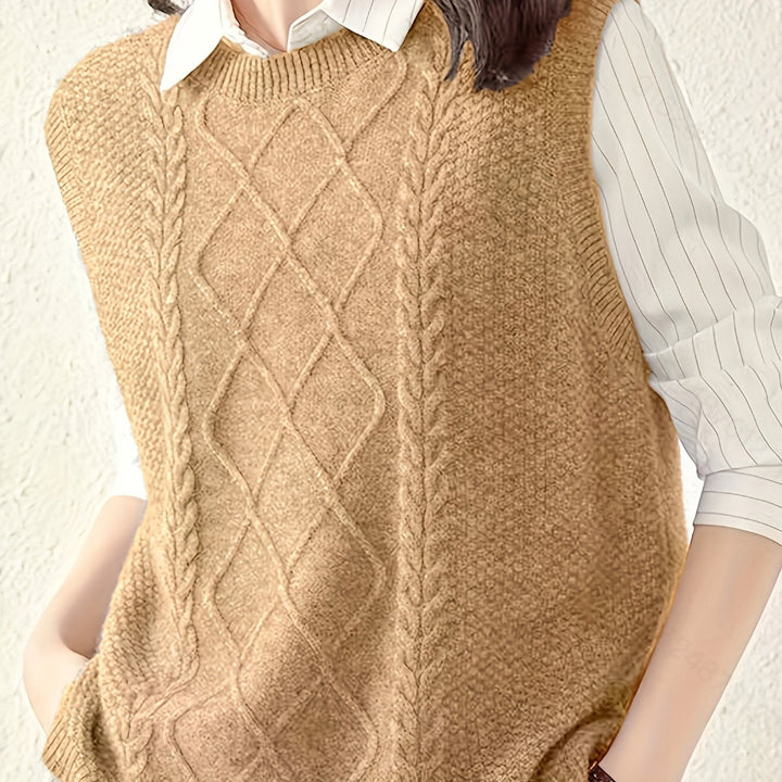 Brooke | Cable-Knit Sweater Vest