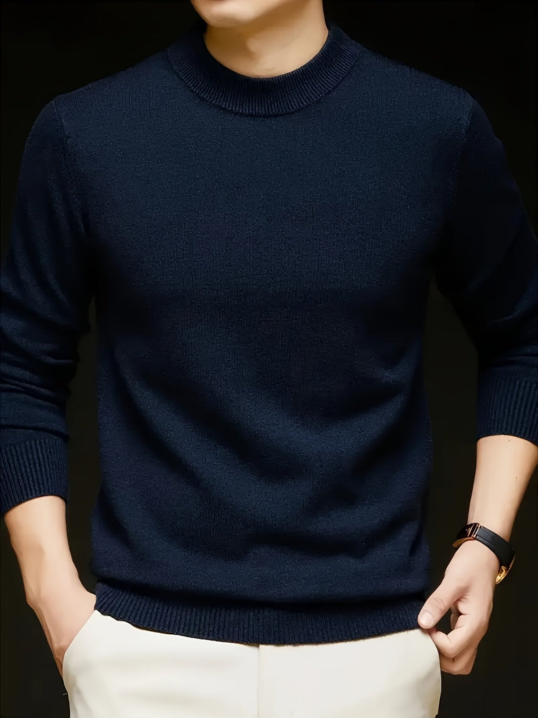 Jonah | Mock Neck Knit Sweater