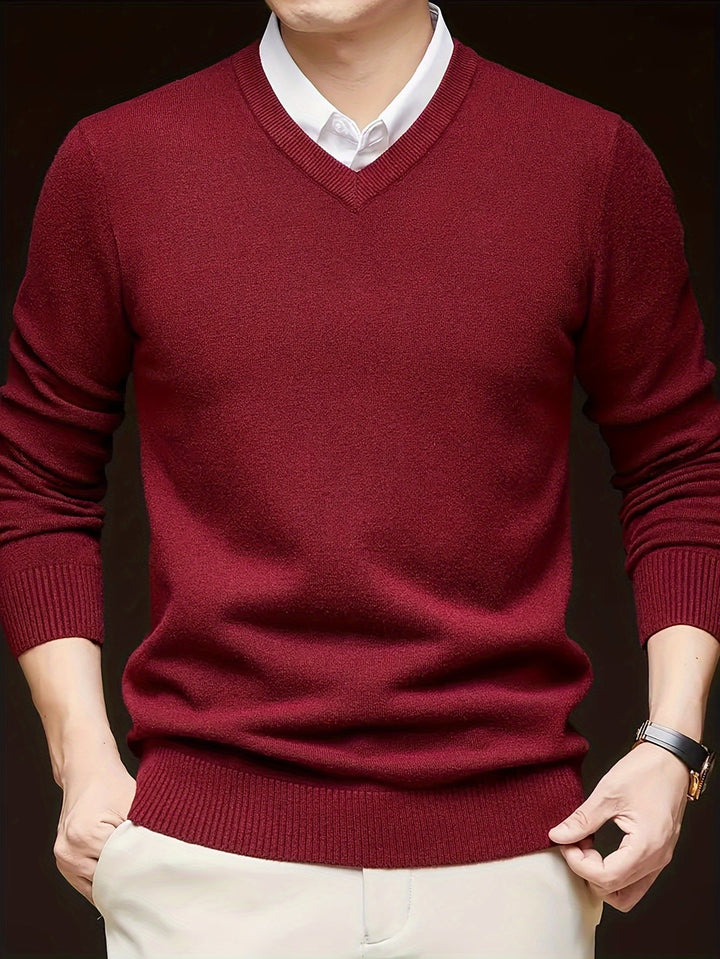 Hugh | Refined V-Neck Sweater