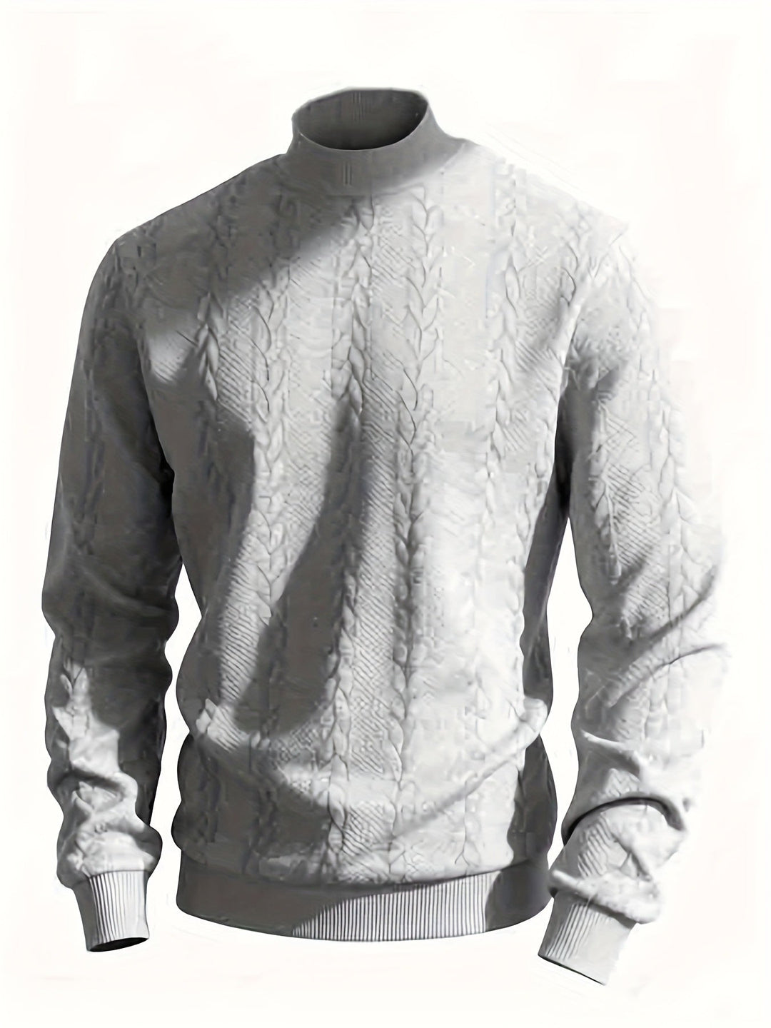 Merritt | Textured High-Neck Sweatshirt