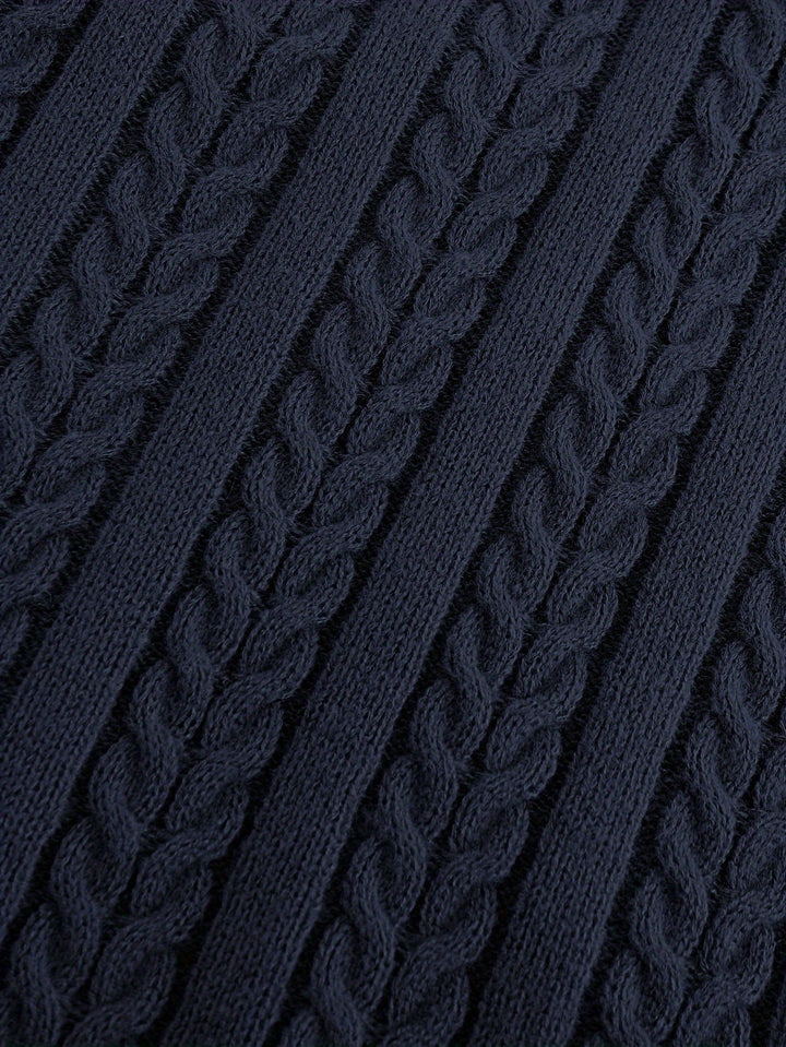 Gideon | Cable-Knit V-Neck Sweater Vest