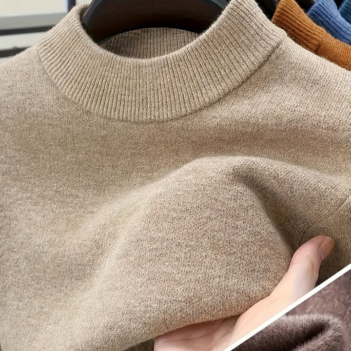 Jonah | Mock Neck Knit Sweater
