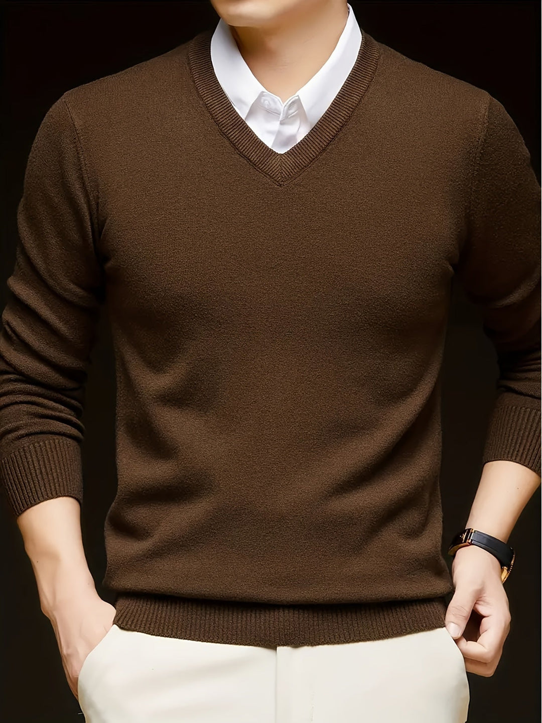 Hugh | Refined V-Neck Sweater