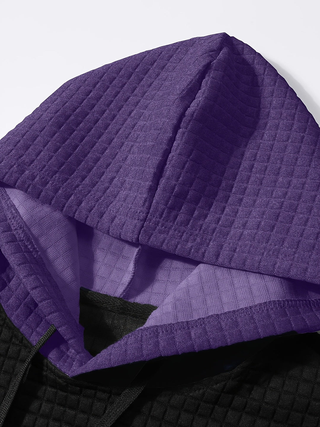 Hayes | Textured Colour-Block Hoodie