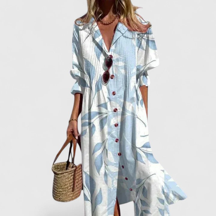 Paula | Elegant Multicolor Boho Dress