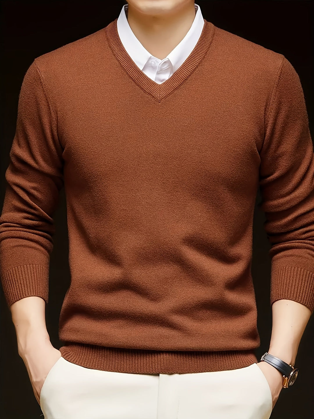 Hugh | Refined V-Neck Sweater
