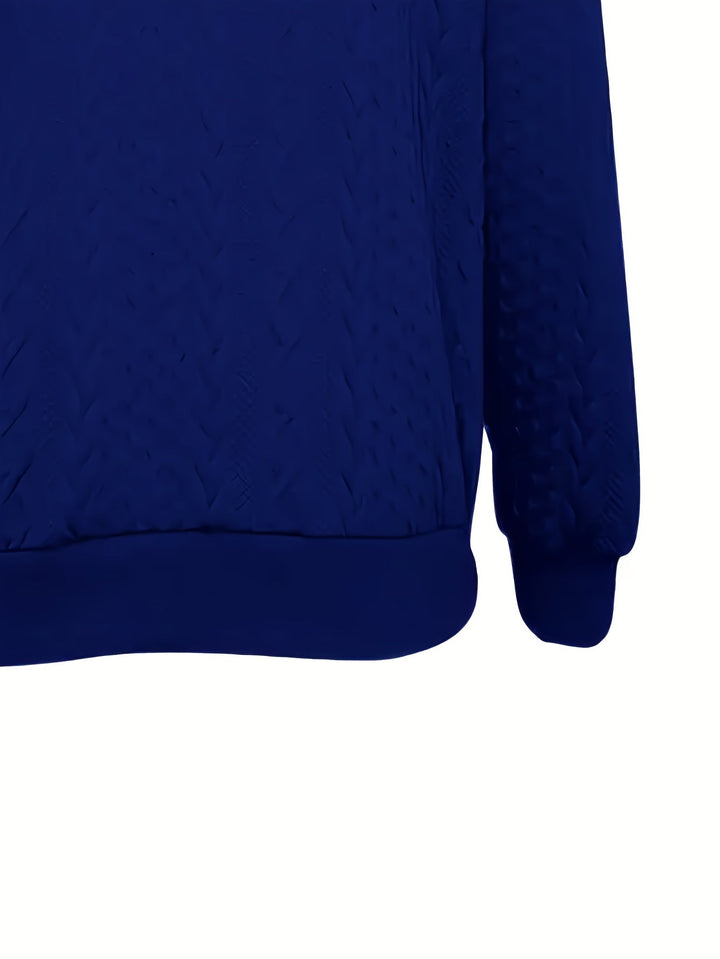 Delia | Textured Zip-Up Hooded Jacket