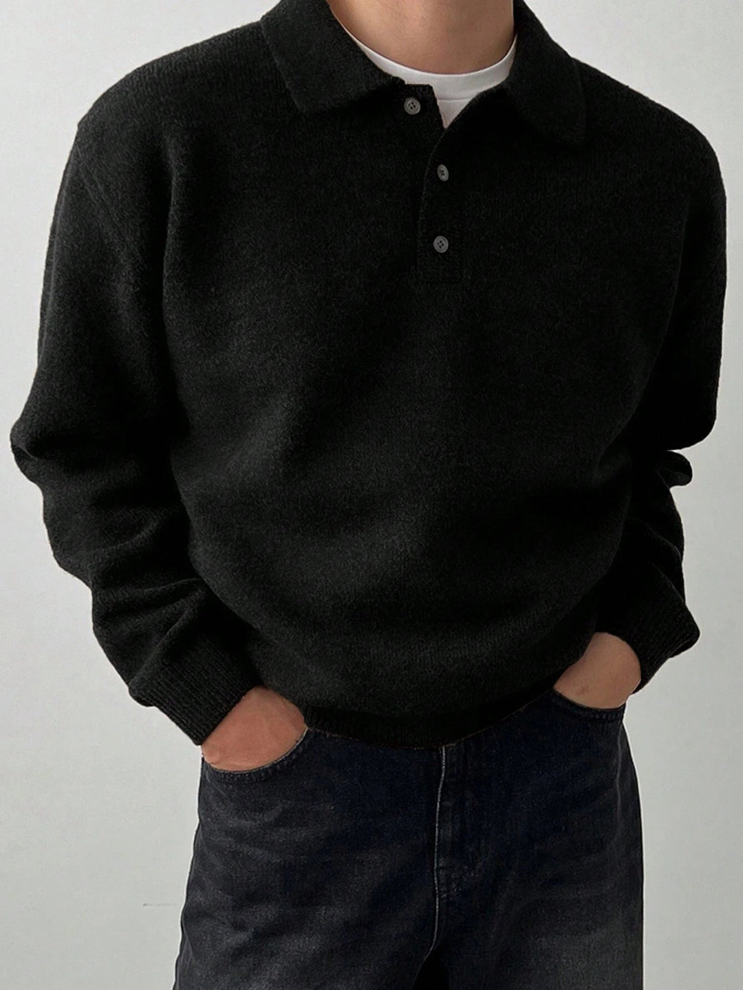Landon | Refined Polo Collar Sweater