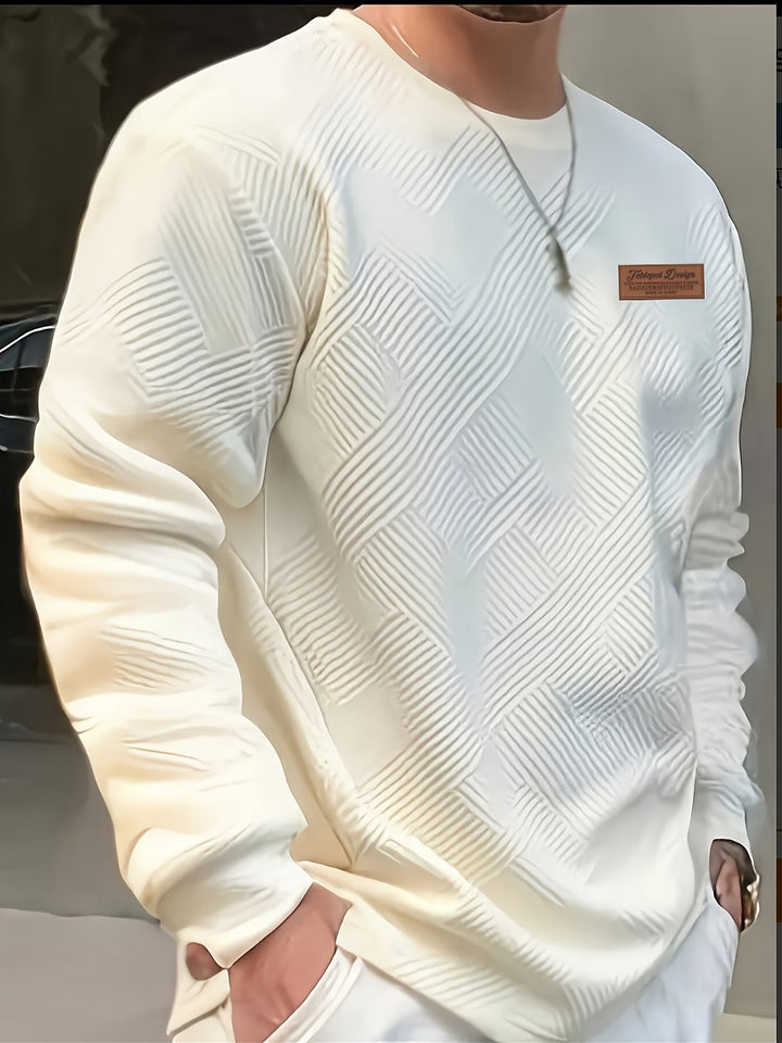 Elias | Textured Crew Neck Sweatshirt