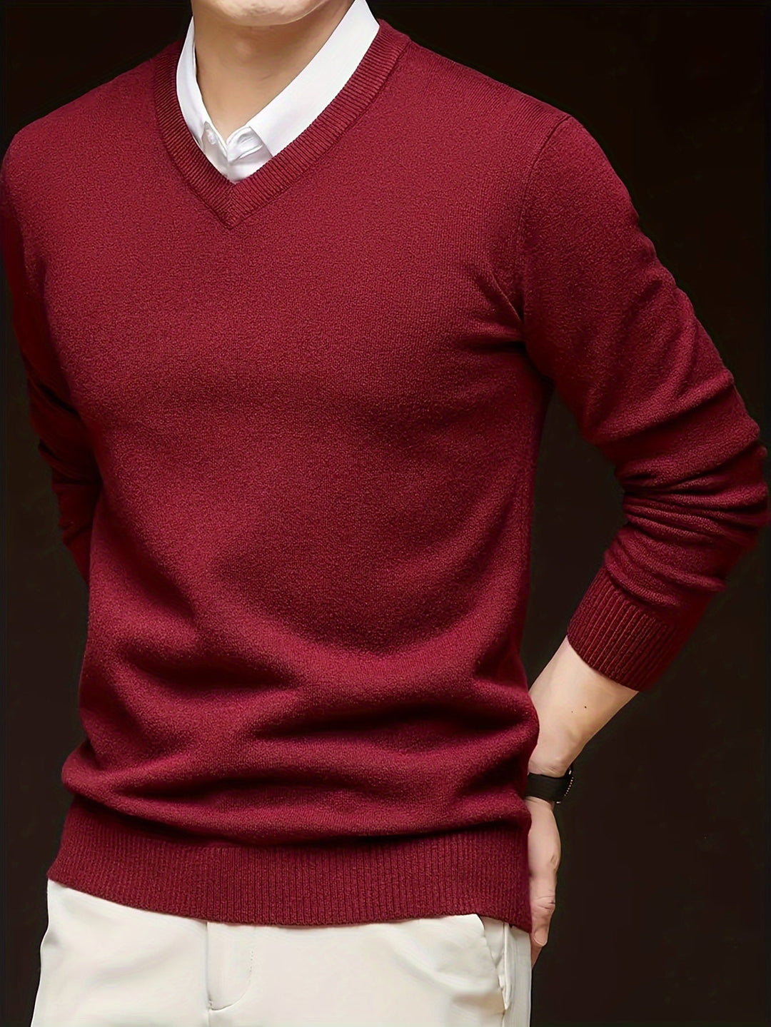 Hugh | Refined V-Neck Sweater
