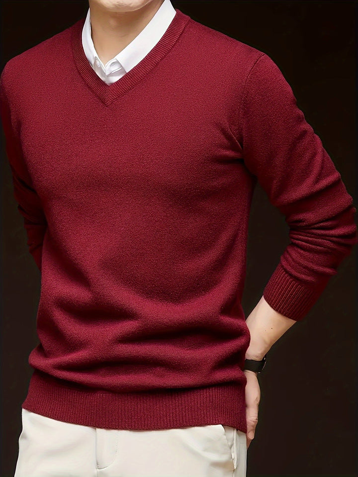 Hugh | Refined V-Neck Sweater