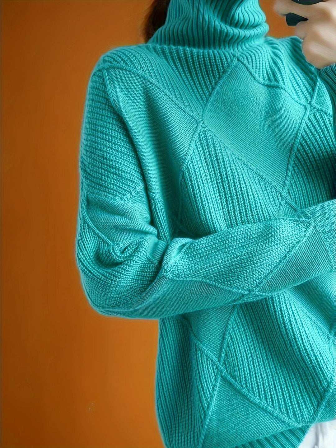 Maeve | Textured Turtleneck Sweater