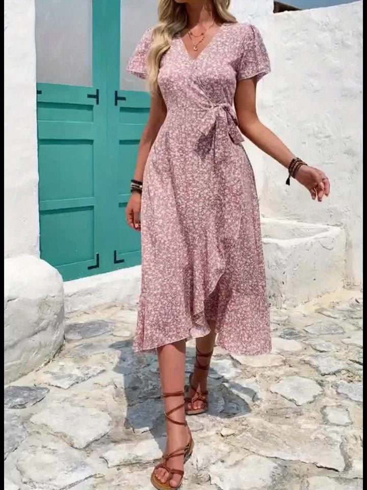 Bianca | Flowing Wrap Maxi Dress