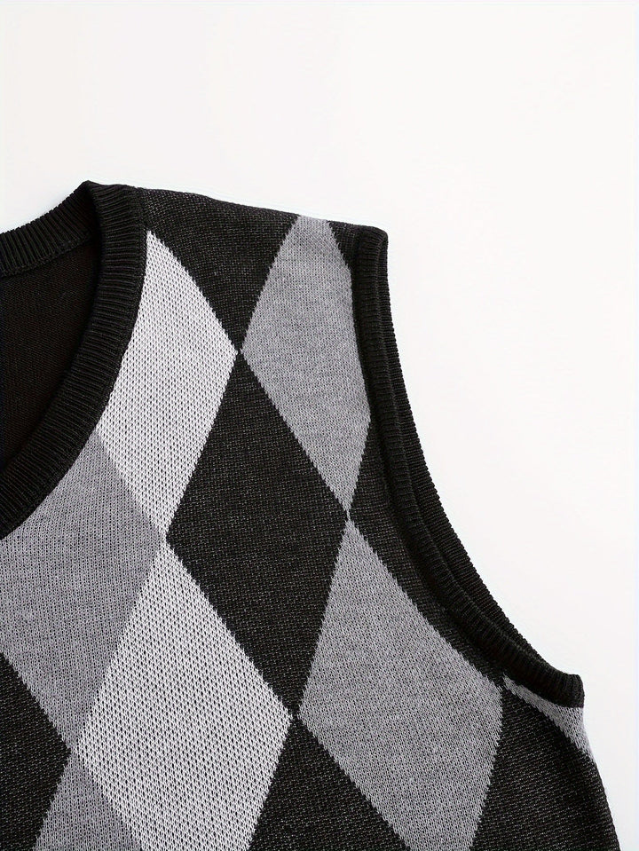 Chandler | Classic Argyle Sweater Vest