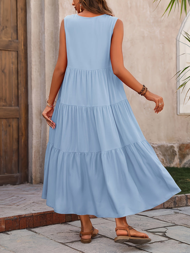Coralie | Flowing Tiered Maxi Dress