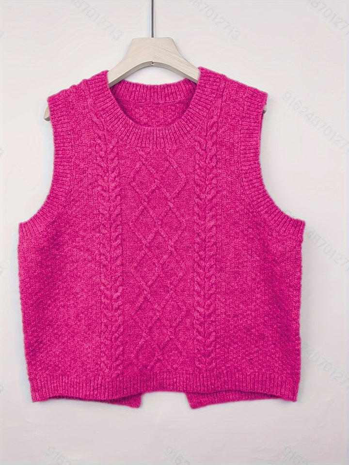 Brooke | Cable-Knit Sweater Vest