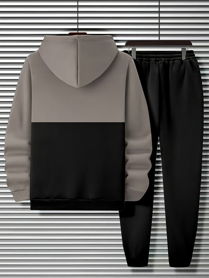 Dominic | Color Block Hooded Sweatshirt