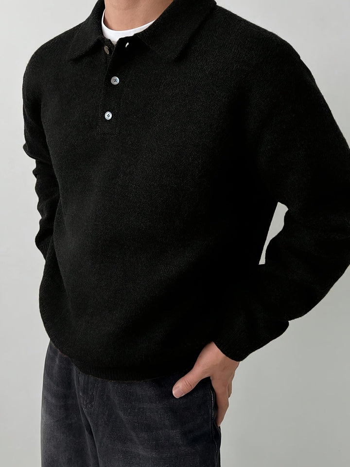 Landon | Refined Polo Collar Sweater