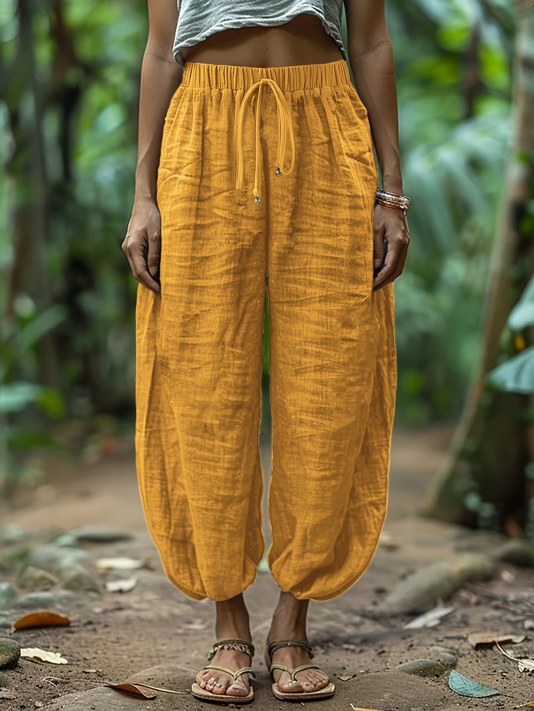 Marjorie | Relaxed Drawstring Lantern Pants