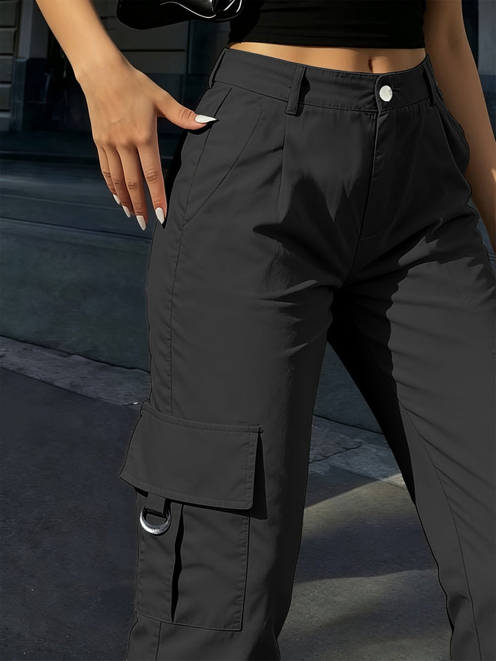 Bonnie | High-Waisted Wide-Leg Cargo Pants