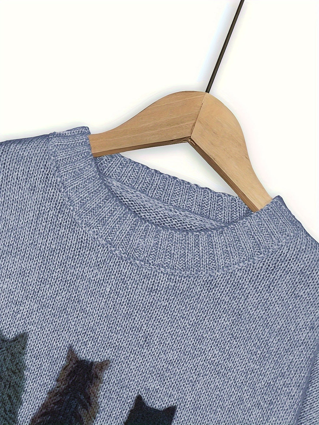 Tamara | Cozy Cat-Print Sweater