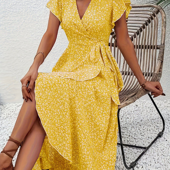 Bianca | Flowing Wrap Maxi Dress