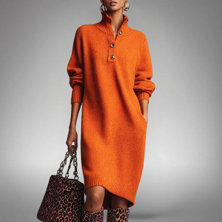 Arabella | Sophisticated High Neck Dress