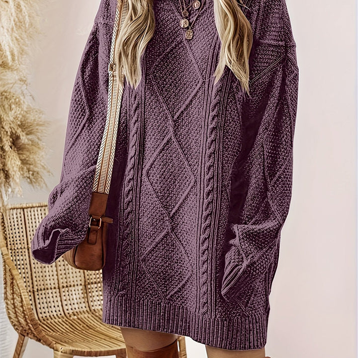 Tabitha | Cable-Knit Sweater Dress