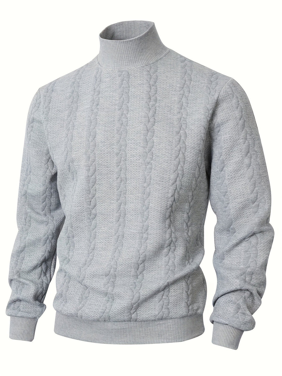 Merritt | Textured High-Neck Sweatshirt