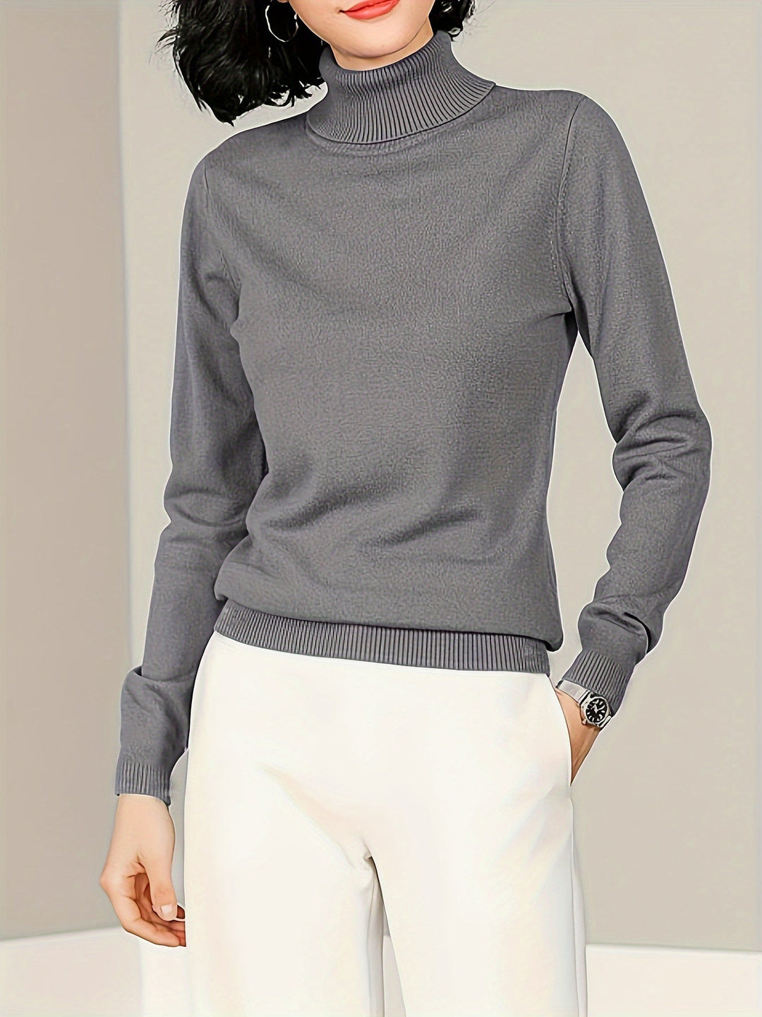 Maribel | Refined Mock Neck Sweater