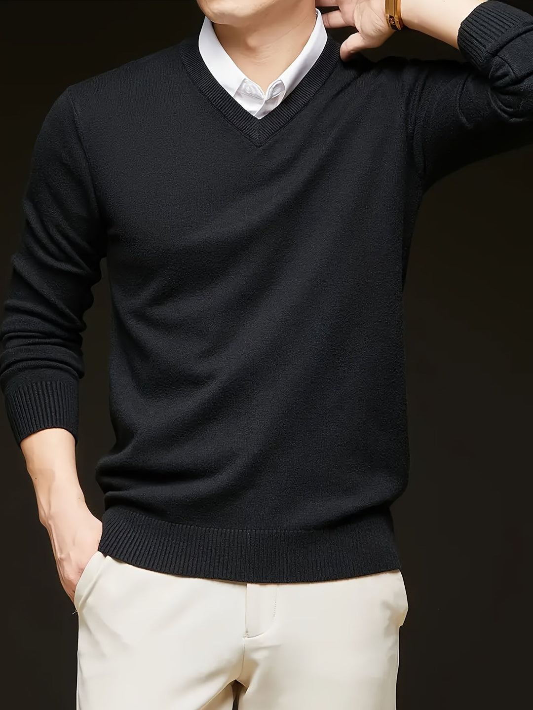 Hugh | Refined V-Neck Sweater