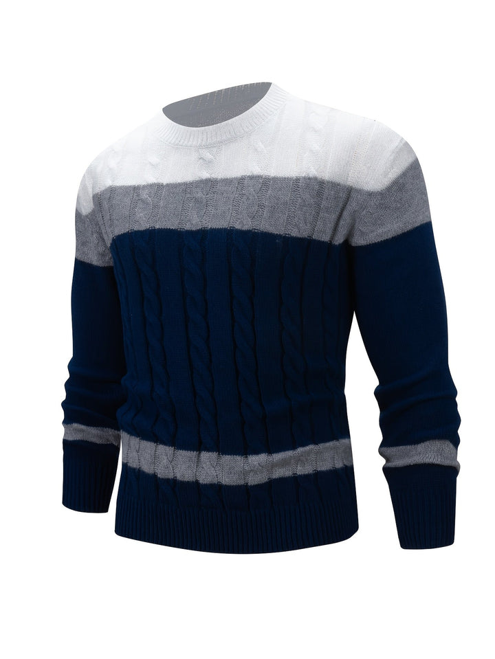 Nolan | Textured Cable-Knit Sweater