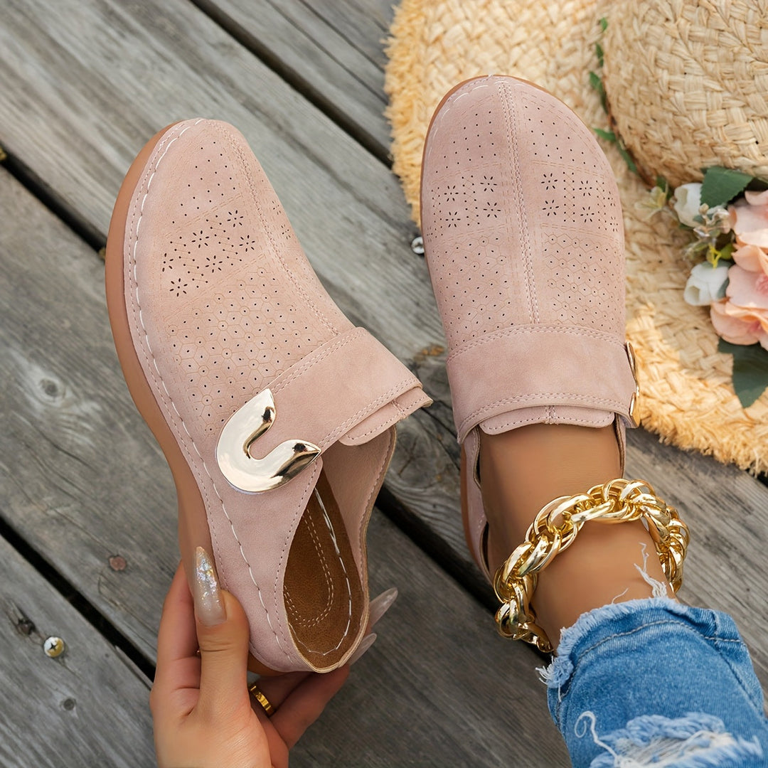 Bernadette | Cushioned Wedge Clogs