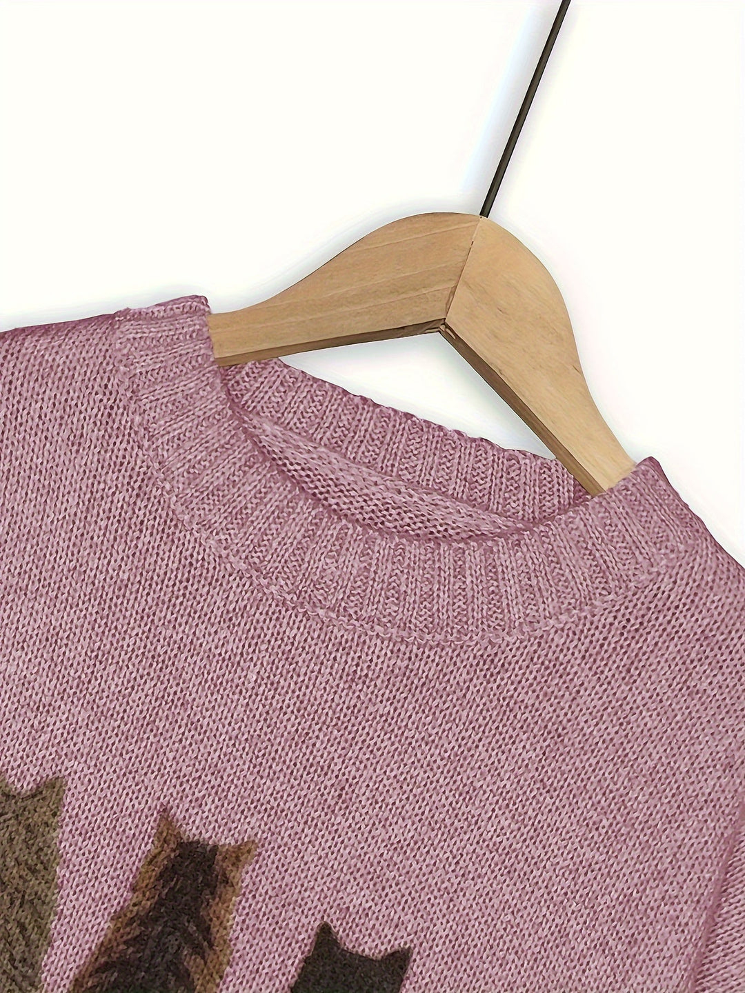 Tamara | Cozy Cat-Print Sweater