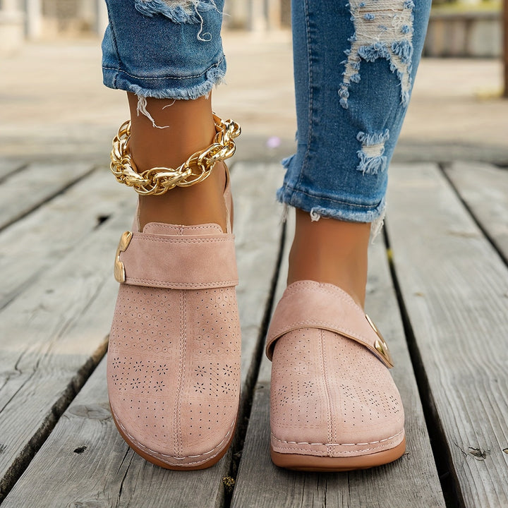 Annalise | Cushioned Wedge Clogs
