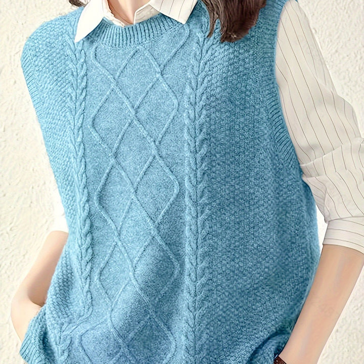 Brooke | Cable-Knit Sweater Vest