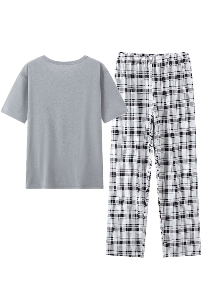 Tristan | Relaxed Checkered Two-Piece Set