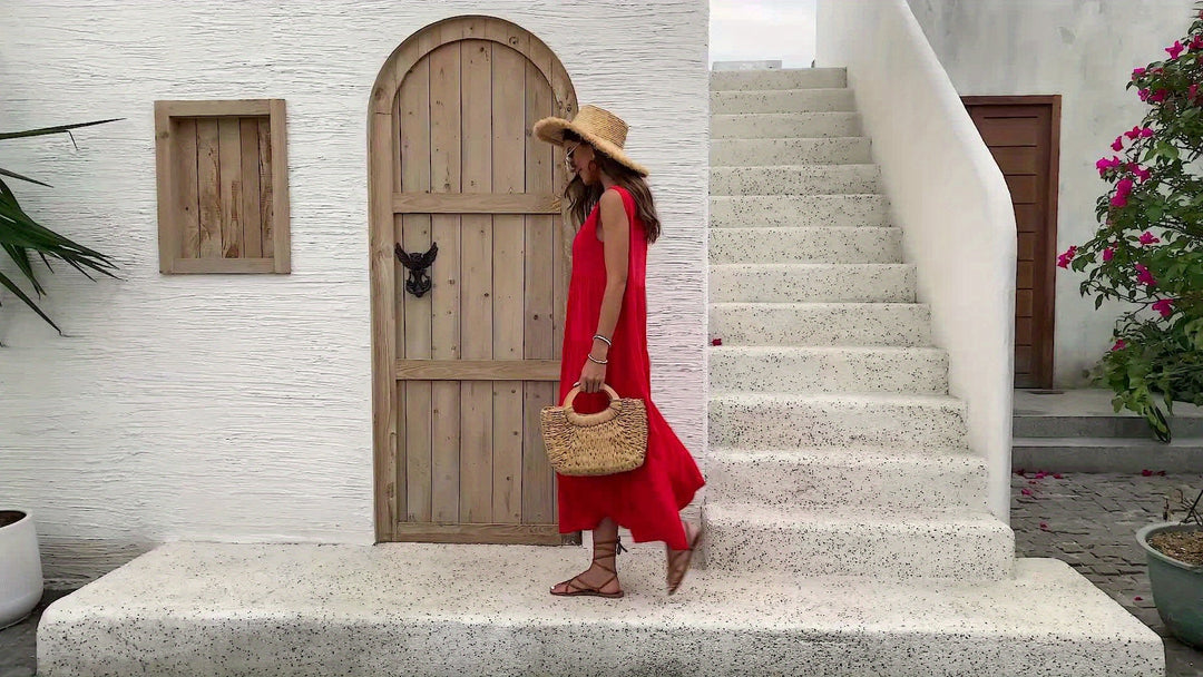 Rosalyn | Tiered Sleeveless Maxi Dress