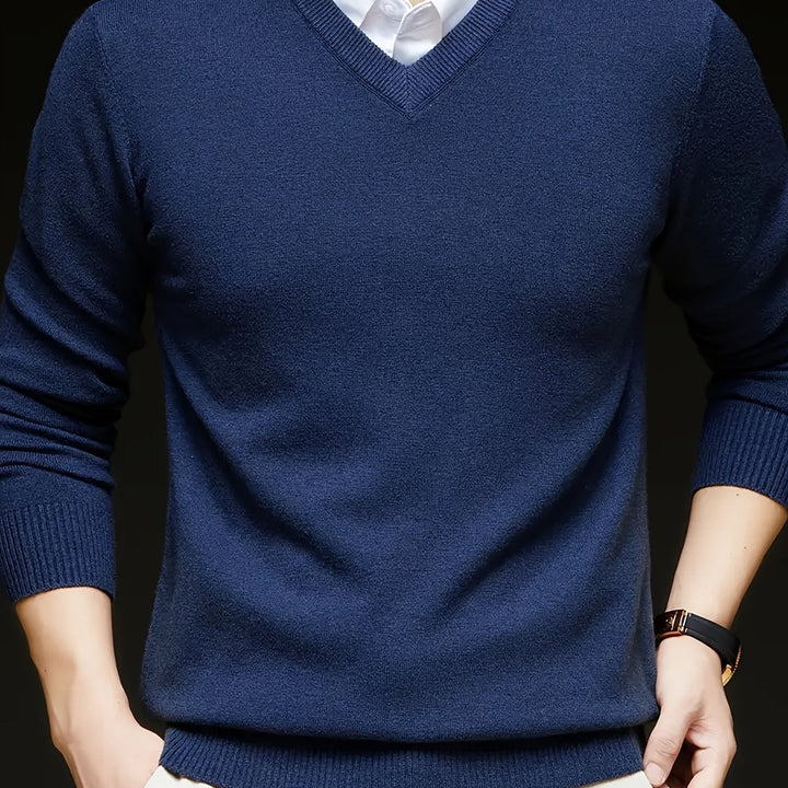 Hugh | Refined V-Neck Sweater