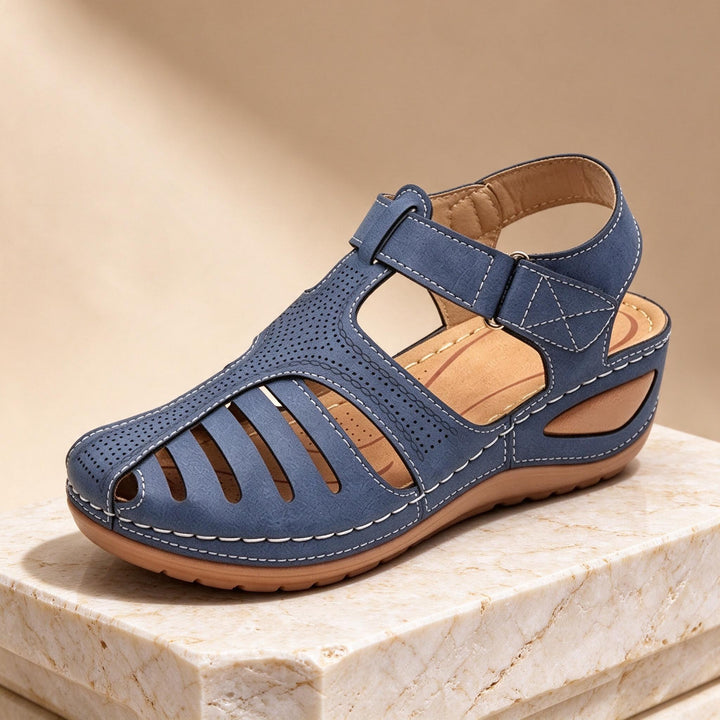 Geraldine Cushioned Comfort Sandals Blue