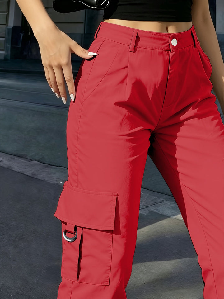Bonnie | High-Waisted Wide-Leg Cargo Pants
