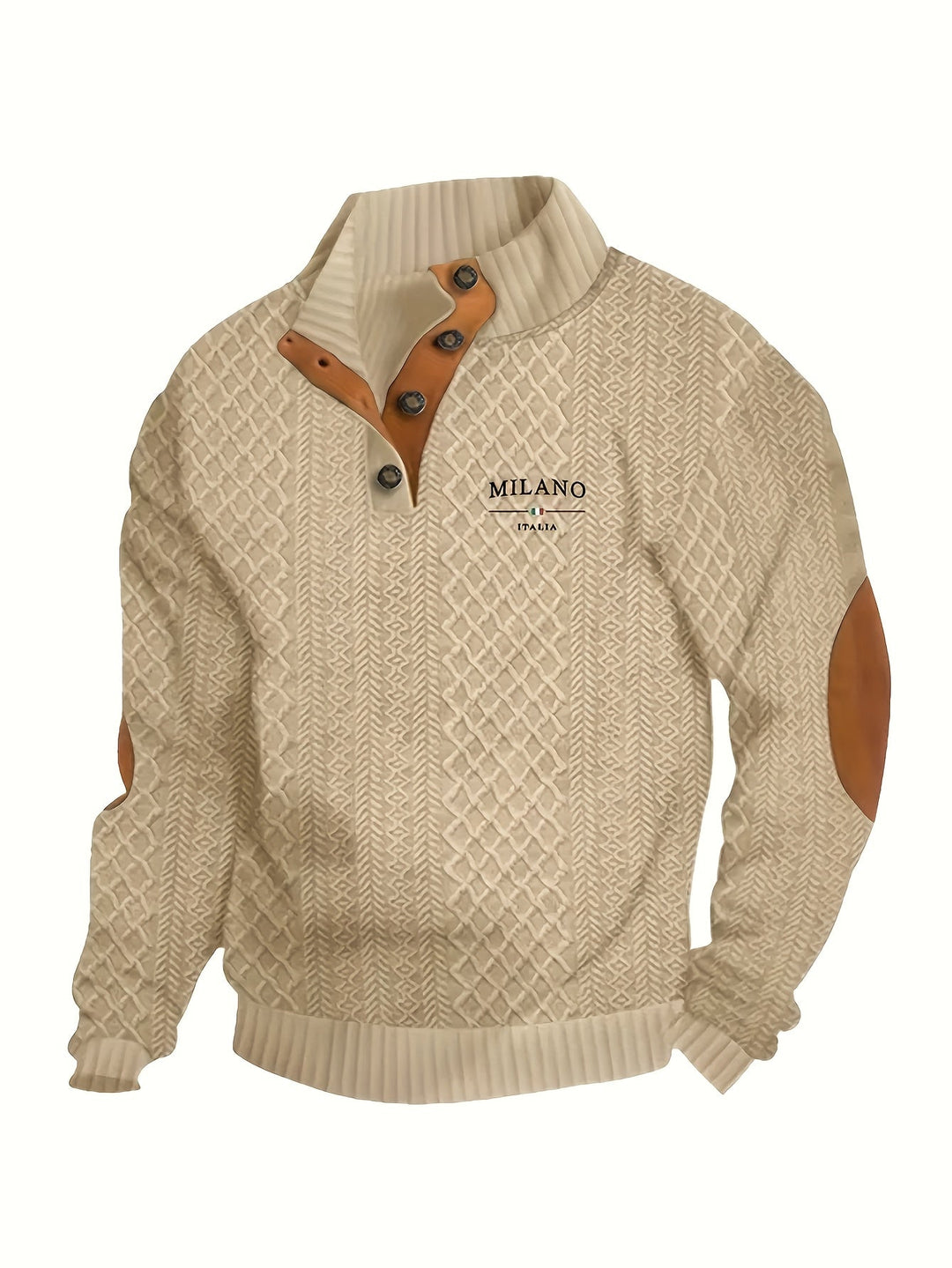 Lorenzo | Textured Stand-Collar Sweater
