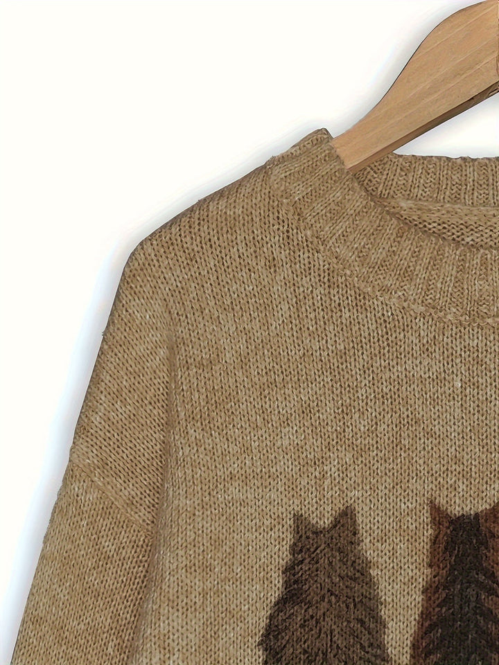 Tamara | Cozy Cat-Print Sweater