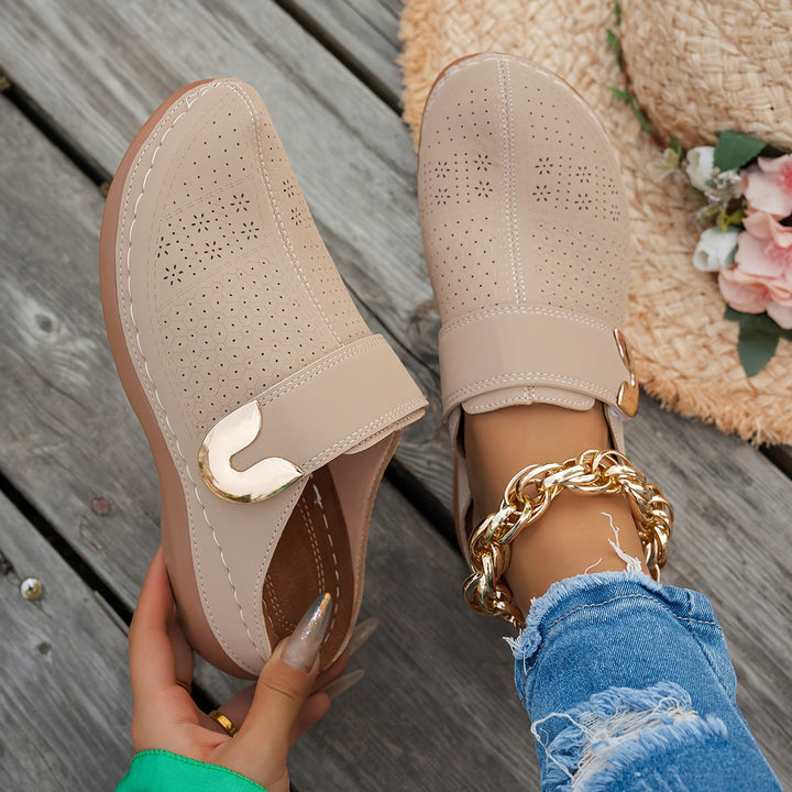 Bernadette | Cushioned Wedge Clogs