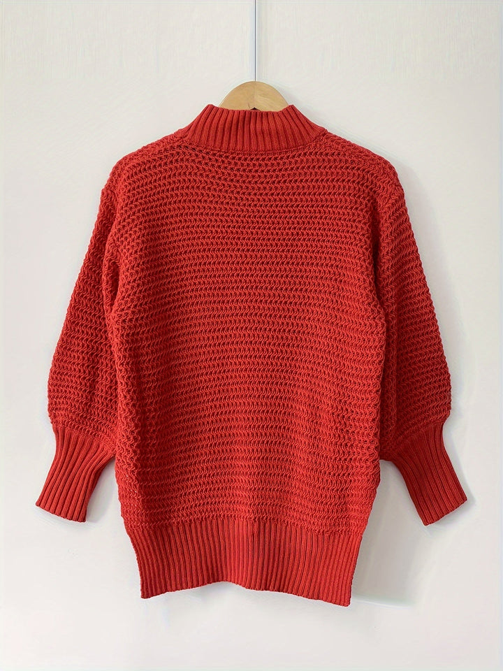 Evangeline | Textured High-Low Sweater