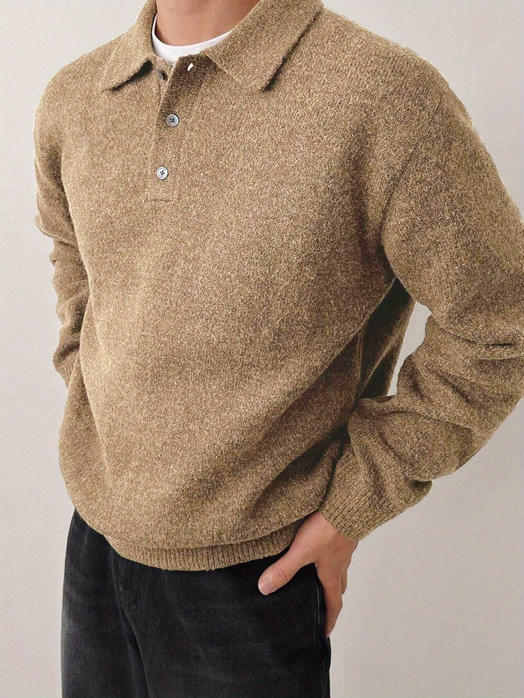 Landon | Refined Polo Collar Sweater
